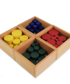 Cylindres Colorés montessori