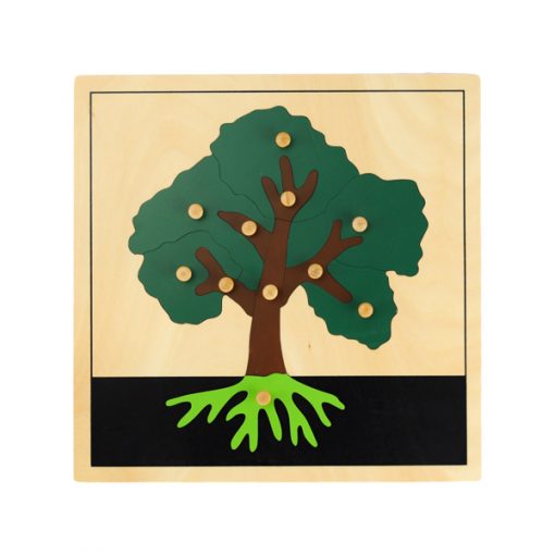 Puzzle de l'arbre Montessori en bois