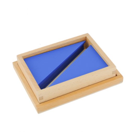 triangles constructeurs bleus montessori