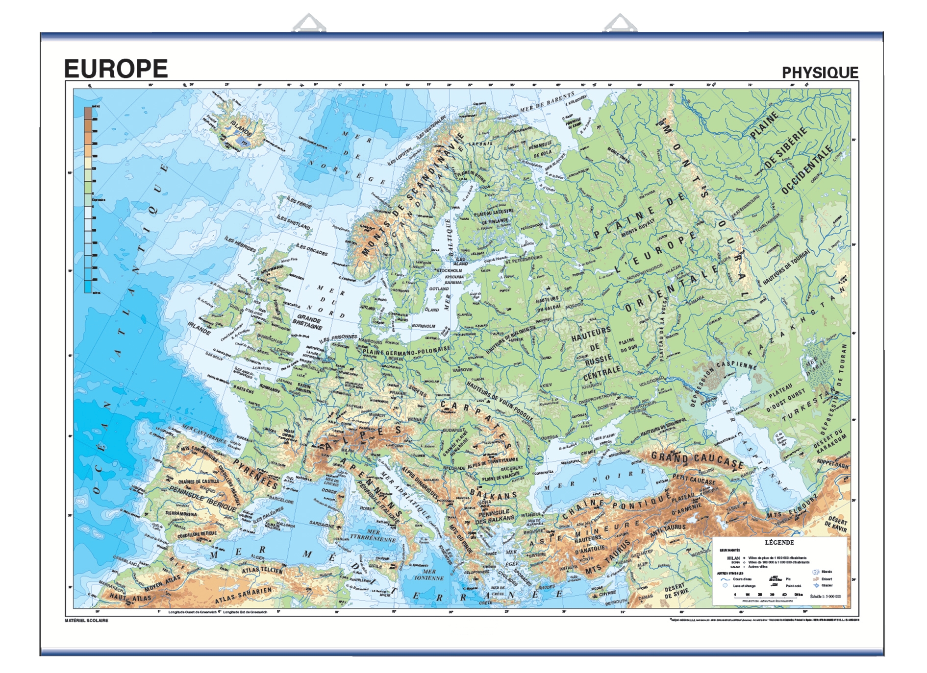 L'Europe : Physique/Politique - Géographie - Pensées Montessori